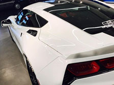 高級車シートへの革コーティング剤適用1